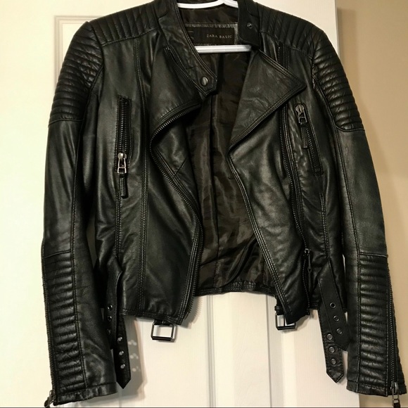 Faux Leather Moto Jacket - Picture 1 of 3